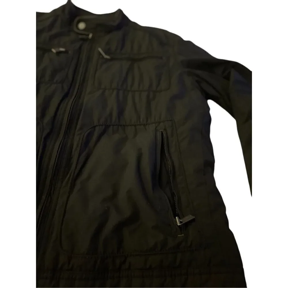 Massimo Dutti Men’s Motorcycle Jacket Black Size 38
